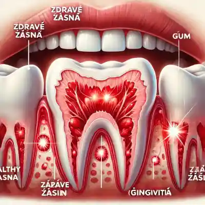 Zápal ďasien, odborne nazývaný gingivitída